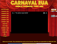 Tablet Screenshot of carnavaleua.com